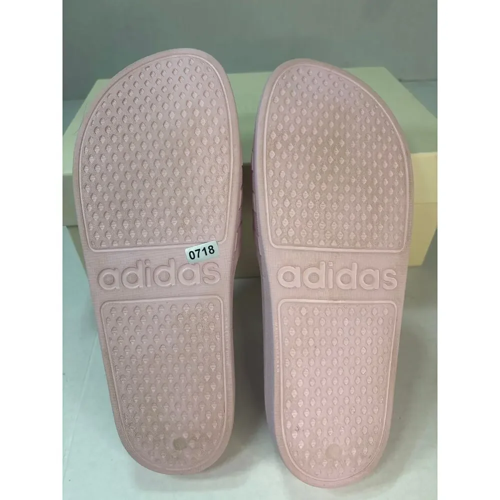 Adidas Women's Pink Adilette Comfort Slides - Size 9